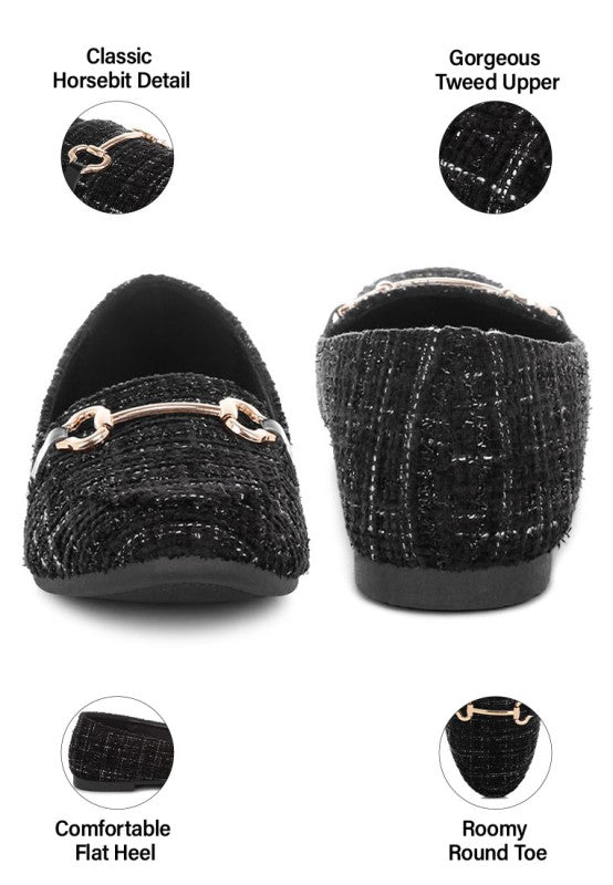 Drairi Horsebit Detail Tweed Loafers