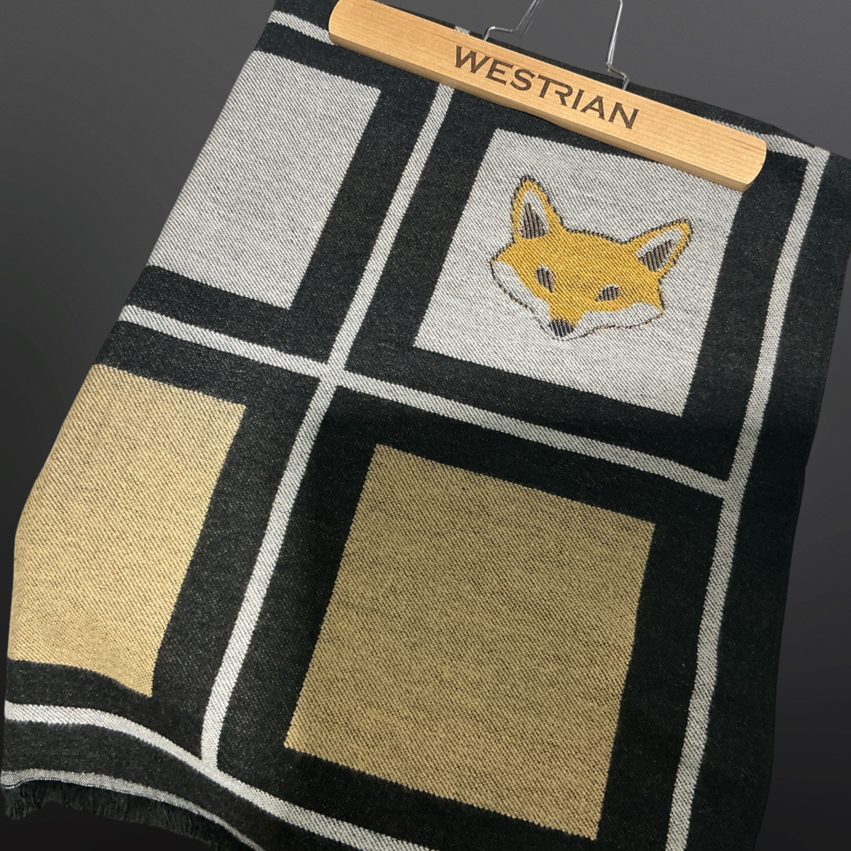 Equestrian Countryside Fox Hunt Design Scarf