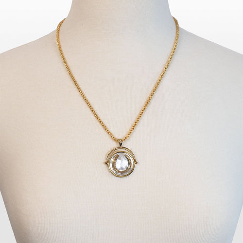 Cody - Two Tone Crown Coin Horseshoe Necklace