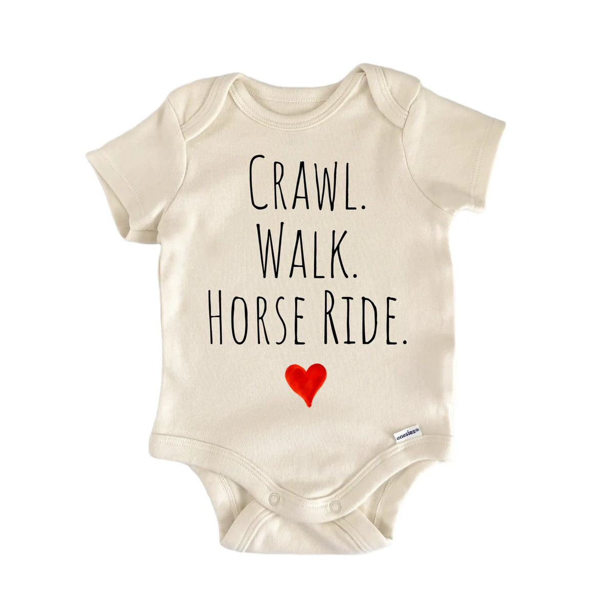 Crawl Walk Horse Ride Newborn Baby Bodysuit