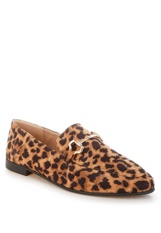 Noltas Horsebit Embellished Flat Loafers