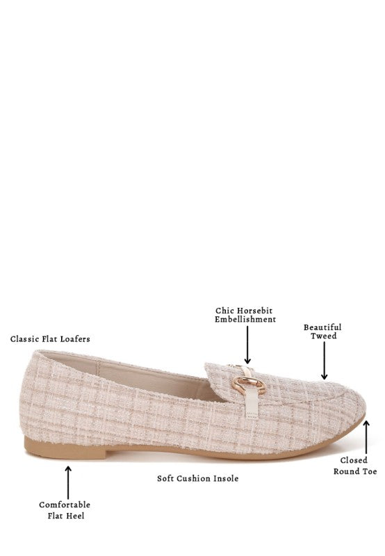 Drairi Horsebit Detail Tweed Loafers