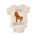 Horse Equestrian Newborn Baby Bodysuit