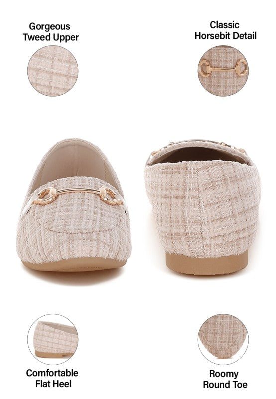 Drairi Horsebit Detail Tweed Loafers