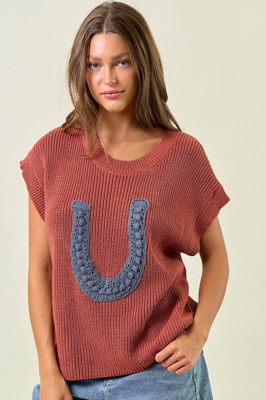 Horseshoe Sweater Vest