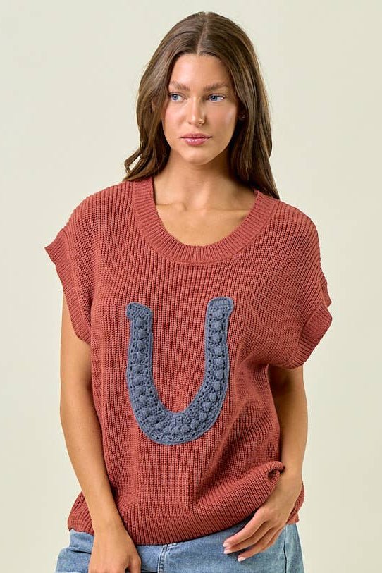 Horseshoe Sweater Vest