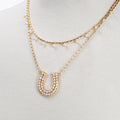 Prism - Pearl Equestrian Horseshoe Necklace & Choker