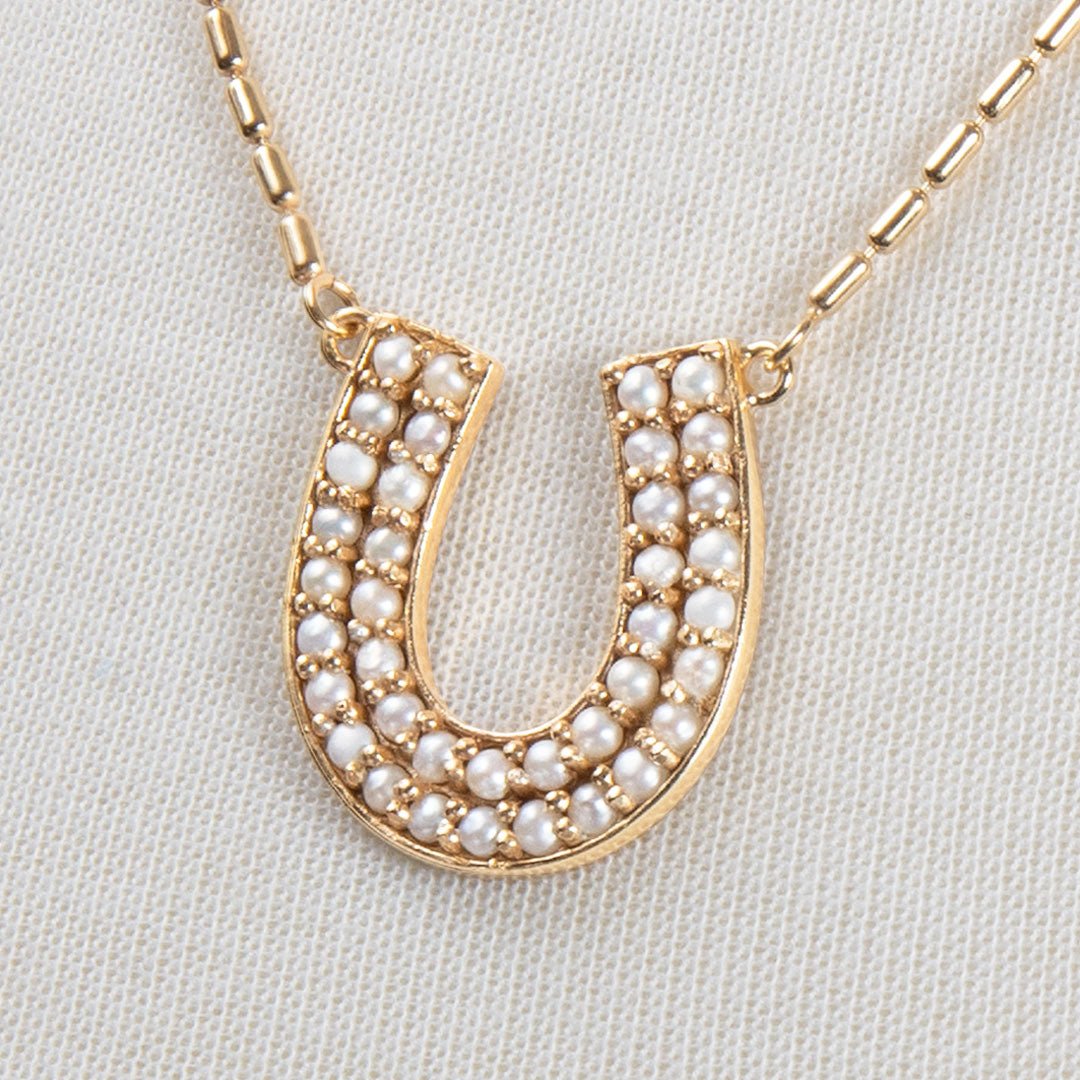 Prism - Pearl Equestrian Horseshoe Necklace & Choker