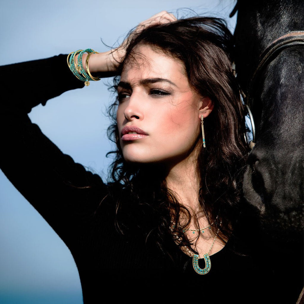 Prism - Turquoise Equestrian Horseshoe Necklace & Choker