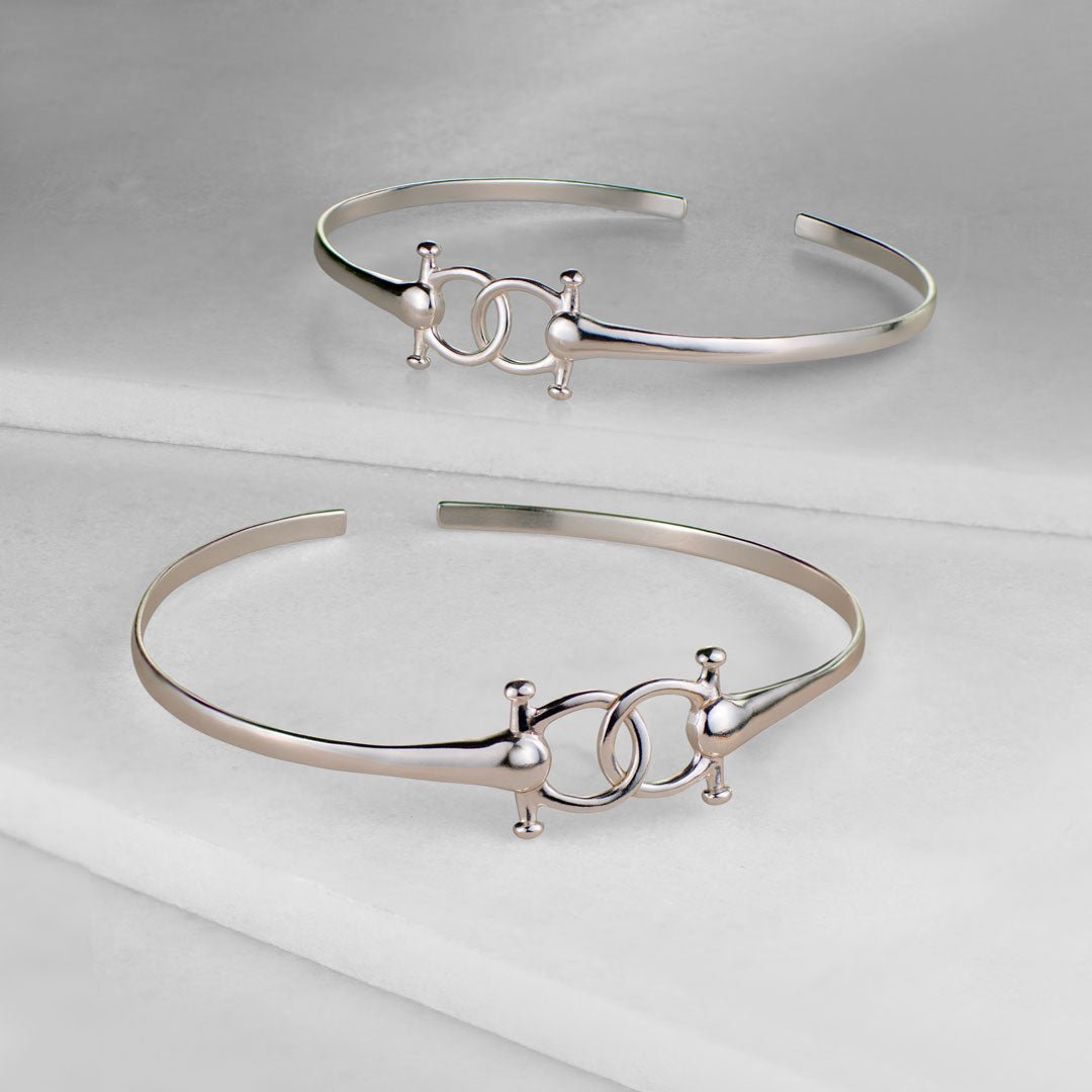 Talisman - Equestrian Horse Bit Choker Necklace in Silver
