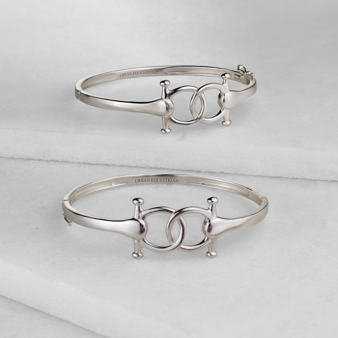 Talisman - Equestrian Horse Bit Choker Necklace in Silver