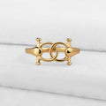 Talisman - Horse Bit Equestrian Ring in Gold