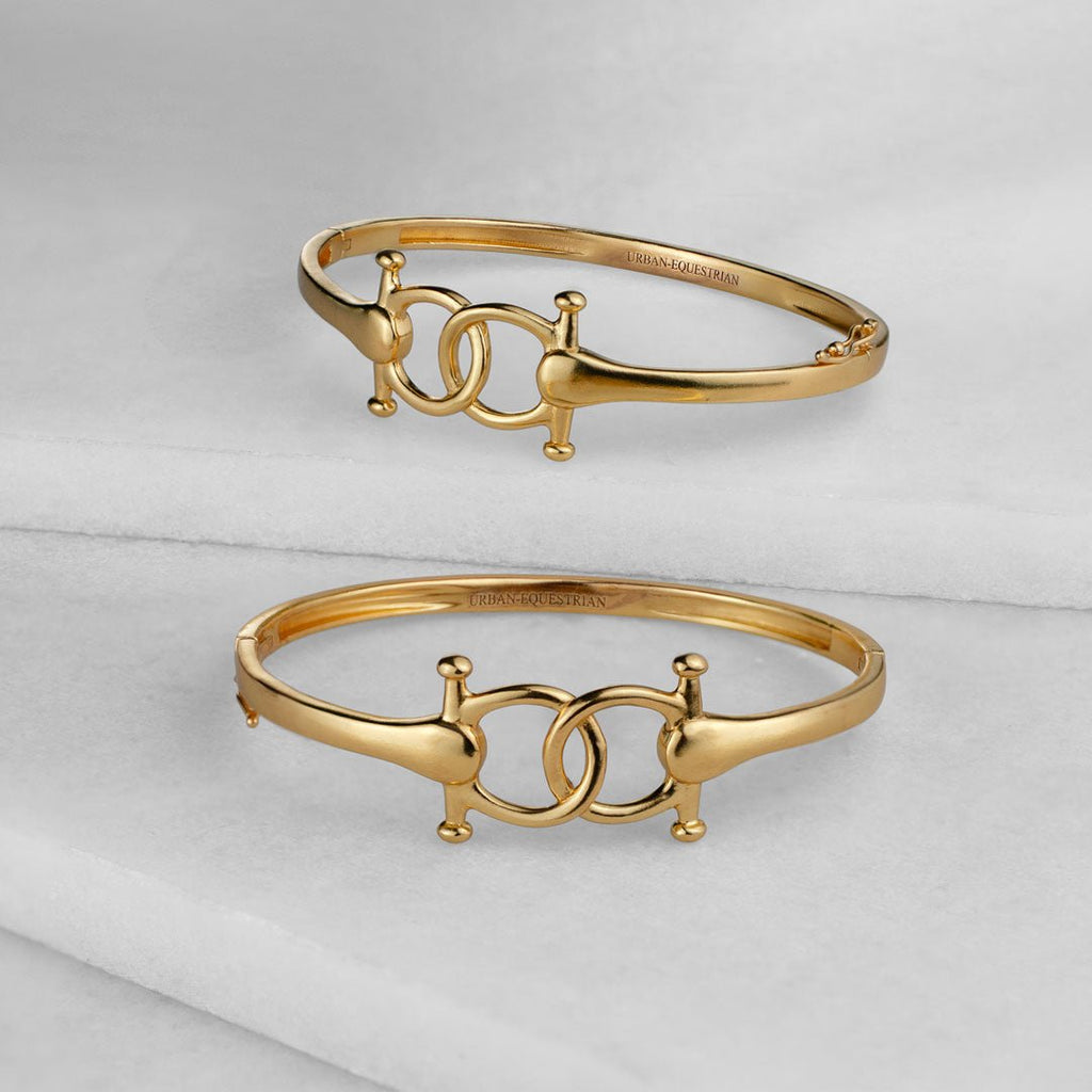 Talisman - Horse Bit Equestrian Ring in Gold