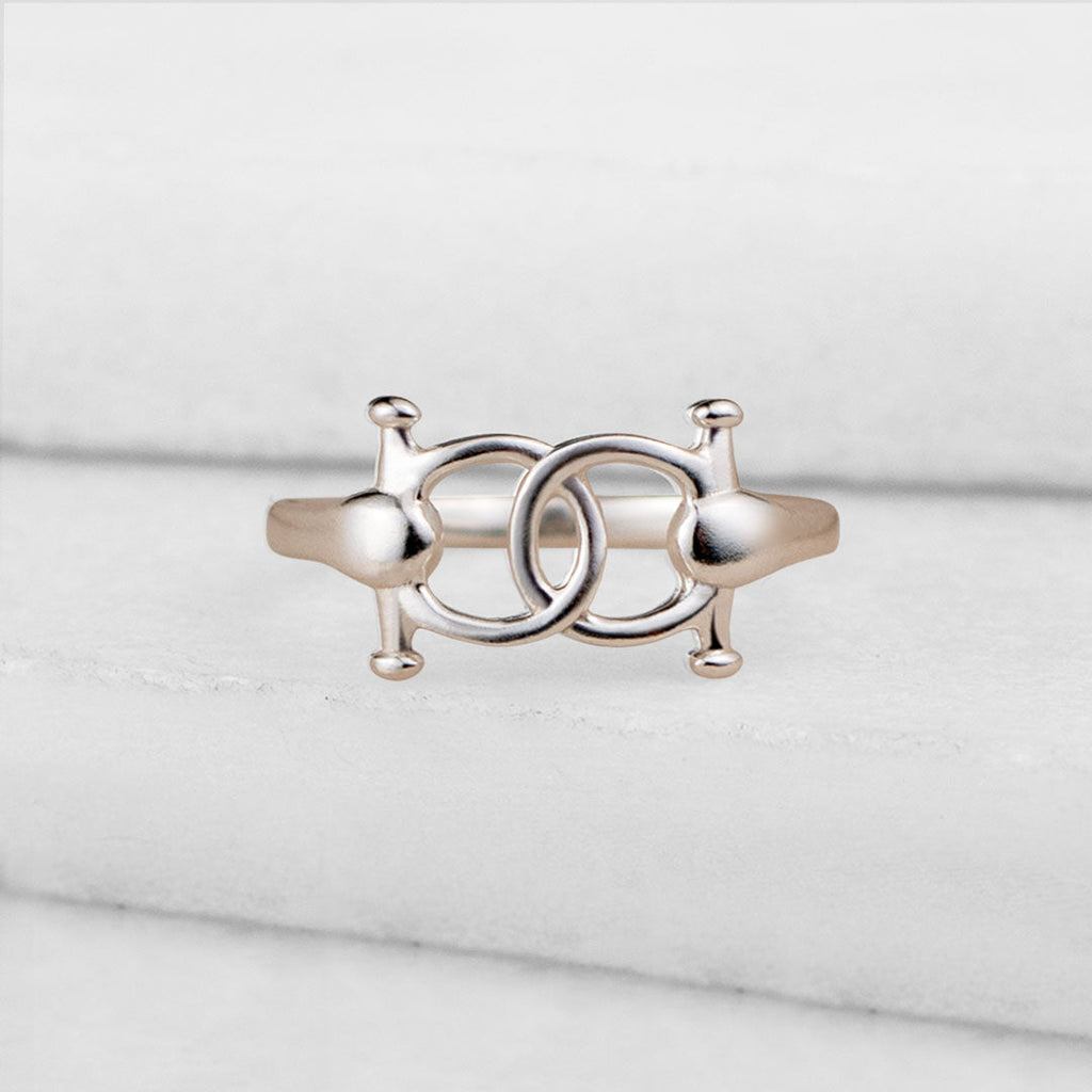Talisman - Horse Bit Equestrian Ring in Silver