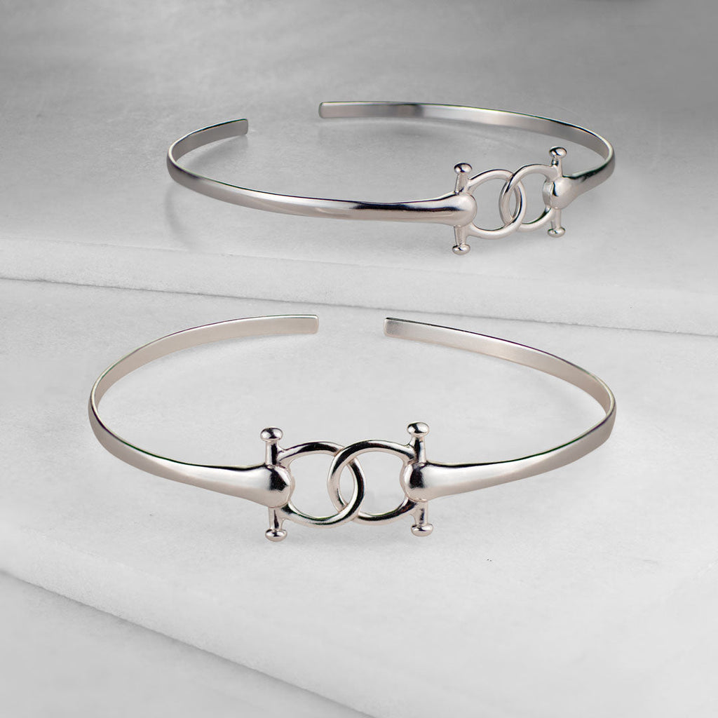 Talisman - Horse Bit Equestrian Ring in Silver