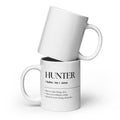 Jumbo White Glossy Mug - 20 oz. - Hunter