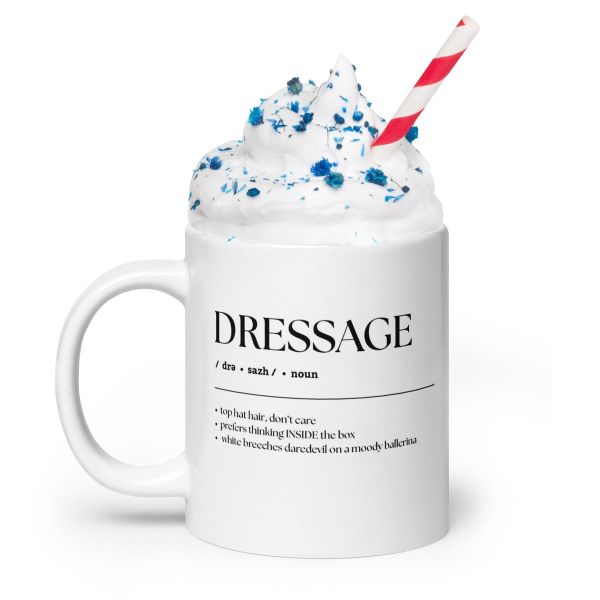 Jumbo White Glossy Mug - 20 oz. - Dressage